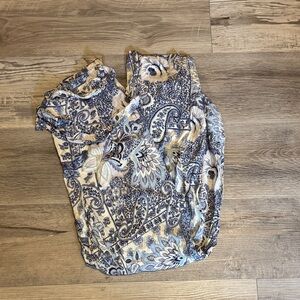 Jules & Leopold Blue and White Paisley Pants